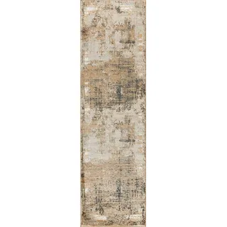 MY HOME Läufer Hamsa, rechteckig, Höhe: 9 mm, dezenter Glanz, Schrumpf-Garn-Effekt, im Vintage-Look, dichte Qualität grau 67 cm x 230 cm x 9 mm