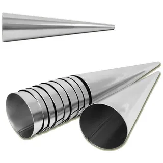 rukauf 20 Schillerlocken Formen 12,3 x 3,4 cm Sahnerollen Trubotschki Backform Hörnchen