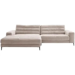 Dieter Knoll Ecksofa , Taupe , Textil , Füllung: Polyurethan (Pur) , Ottomane links , 296x207 cm , Typenauswahl, Fußauswahl, Stoffauswahl, seitenverkehrt erhältlich, Hocker erhältlich, Rücken echt , Wohnzimmer, Sofas & Couches, Wohnlandschaften, Ecksofas