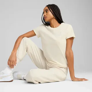 Puma ESS SCRIPT T-Shirt Damen PUMA beige|weiß XL