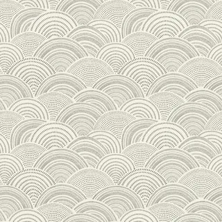 Rasch Tapete 581416 - Weiße Vliestapete mit grafischem Motiv mit schwarzen Punkten, Strichen und Bögen - 10,05m x 0,53m