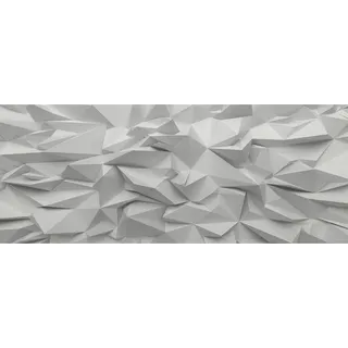 Tulup® Küchenrückwand Spritzschutz aus Glas -125x50 -Spritzschutz auf gehärtetes Glas Deko Kunst 3D-Abstraktion - Grau