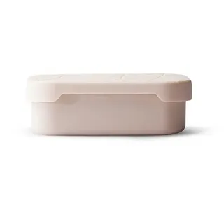 MAMEIDO Brotdose Edelstahl 800 ml, mit flexiblem Trenner & Silikondeckel, Lunchbox Erwachsene, leichte Vesperbox Kinder, Brotbox Kinder mit Fächern (Blush Kissed)