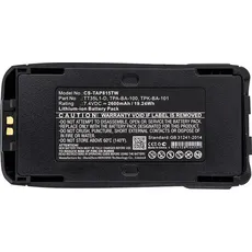 CoreParts Battery for Two-Way Radio (2600 mAh), Notebook Akku, Schwarz