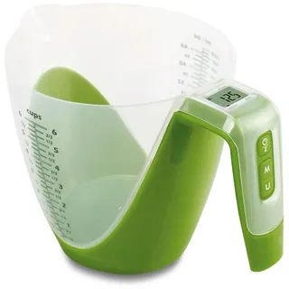 Städter 853102 Messbecher, elektrische Waage, grün