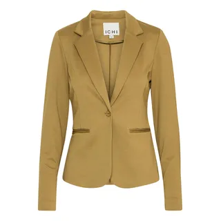 ICHI IHKATE Damen Blazer Jackenblazer Anzugsjacke mit 1-Knopf-Form Stretch Reverskragen Paspeltaschen Slim fit, Größe:M, Farbe:Lizard (180629)