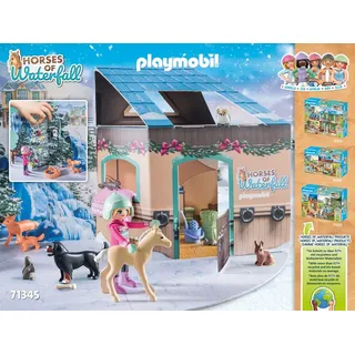 Playmobil Adventskalender Pferde: Weihnachtliche Schlittenfahrt 2023 71345 Bunt