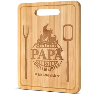 Vatertagsgeschenk für Papa, Graviertes Bambus Schneidebrett, Geschenke für Papa, Papa Geschenk Vatertag, Bester Papa Geschenke, Vatertagsgeschenk personalisiert, Geburtstagsgeschenk für Papa