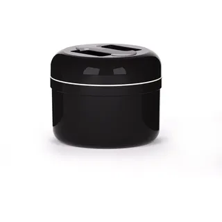 Valira 6212/114 Eiswürfelbehälter, isoliert, Metall, 2,5 l, Schwarz/Grau
