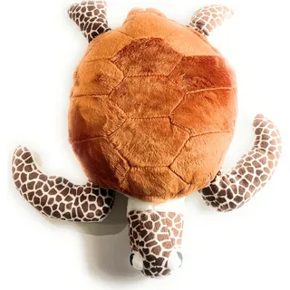 Onwomania Meereschildkröte Schildkröte turtle riesig Plüschtier Kuscheltier Stoff Tier 45cm Braun - Braun
