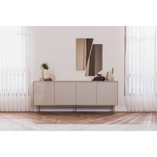 JV moebel Eine schlichte Lösung für einen gemütlichen Raum Konsolentisch 45 x 82 x 209 cm Beige