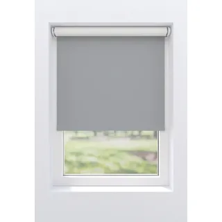 MY HOME Springrollo MY HOME "Tia", grau (hellgrau, hellgrau), B:200cm H:190cm, Polyester, Rollos, Schraubmontage