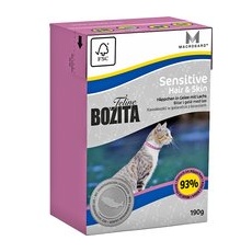 6x190g Hair & Skin Tetra Recart Bozita Feline Hrană pisici - Sensitive