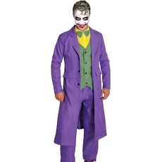 Ciao Men Joker Costume Adult Official DC Comics (Size XL) Disguise, Purple