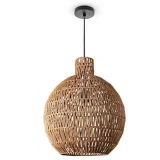 Paco Home ULLA 1-flg. Ø 45 cm rund braun Rattan