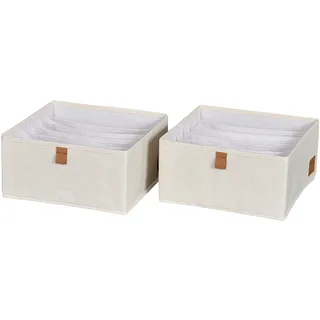 LOVE !T STORE !T Schubladenbox 30 x 30 x 15 cm 2-tlg. beige