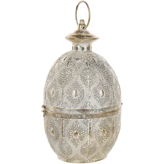 Beliani Laterne Metall 34 cm Gold Amorgos