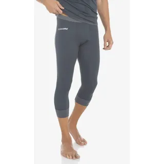 Schöffel Merino Sport Pants short M, temperaturregulierende lange Unterhose, atmungsaktive Thermo Leggings in 3/4 Länge, anthrazit, XL