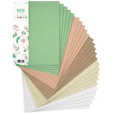 Netuno 25x Kreativ-Papier Naturfarben DIN A4 210 × 297 mm 5- farbig sortiert Bastel-Papier Tonzeichenpapier-Mix Bastelset Feinpapier bunt A4 Scrapbooking Papier Mix farbig Deko-Papier Natur