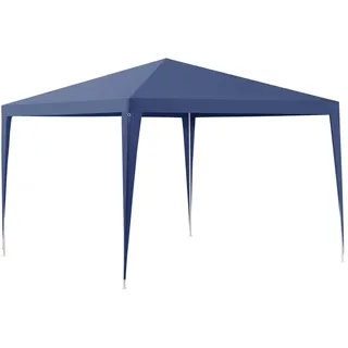 casa.pro Partezelt 3 x 3 m inkl. 4 Seitenteile Dunkelblau