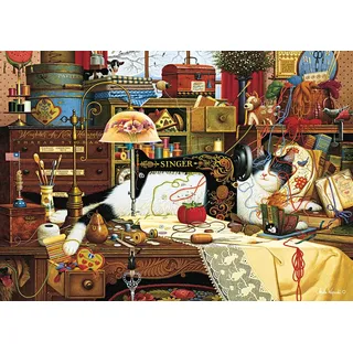 Schmidt Spiele 59993 Charles Wysocki Maggie, die Chaotin, 1000 Teile