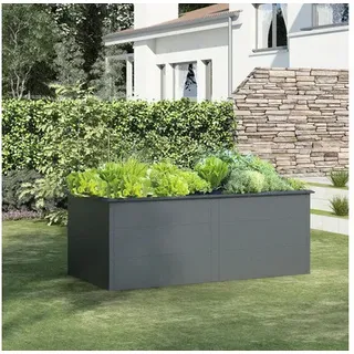 Hochbeet 200x100x77 cm Stahl anthrazit