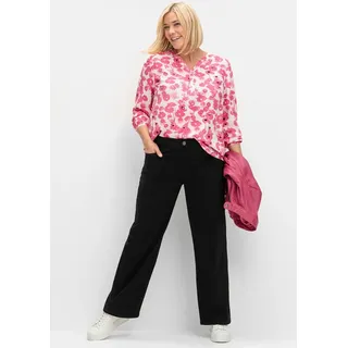 sheego 5-Pocket-Hose, schwarz