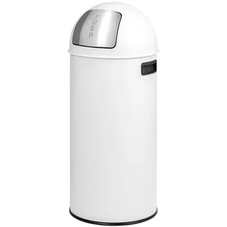 ELUNO Pushmülleimer 25 l Weiß