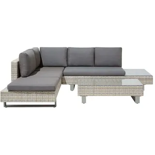 Beliani Loungeset hellbraun