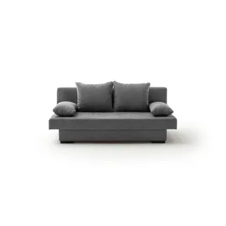 SUN GARDEN Schlafcouch Stoff 3-Sitzer Grau