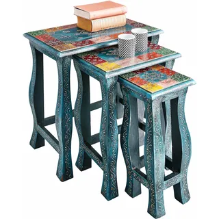 OTTO home Home affaire Beistelltisch »Vivek« Set, 3 Stk. tlg., bunt