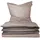 Doubleface Unifarben Taupe-Dunkelgrau 155 x 220 cm + 80 x 80 cm