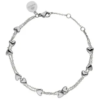 Purelei Alohi Heart Armband Silber Edelstahl 16-19 cm