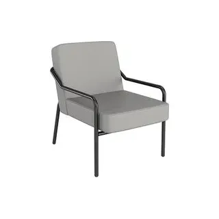 medso powered by PAPERFLOW Sessel MEDSO M grau schwarz Kunstleder 58,0 x 74,3 x 73,6 cm, 1 St.