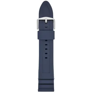 Fossil Uhrenarmband LB-S221302 Ersatzband S221302 Kautschuk 22mm blau