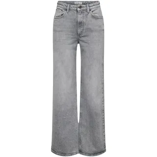 Only Jeans Juicy mit weitem Bein in Grau-W31 / L32