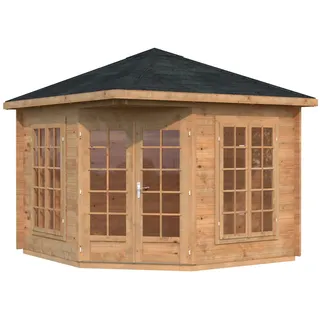 Palmako Gartenhaus Pavillon Melanie 2,8 x 2,8 m Braun