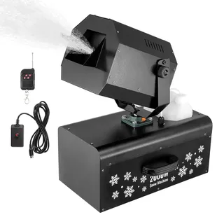 Vevor Schneemaschine, 2000 W, Swing-Schneemaschine mit 5-L-Tank, kabelgebundene & kabellose Fernbedienung zur Schneeflockenherstellung, Kunstschneemaschine für Weihnachtsfeiern, Hochzeitsbühneneffekte