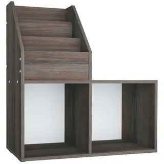 Kinder-Bücherregal Grau Sonoma-Eiche 71x30x78,5cm Holzwerkstoff - Grau