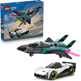 LEGO City Düsenflieger vs. Rennauto 60489