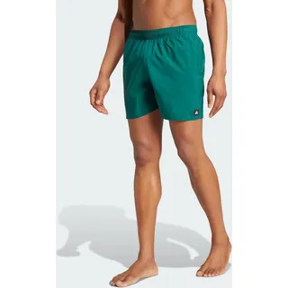 Adidas Solid CLX Short-Length Badeshorts Collegiate Green / Black XS