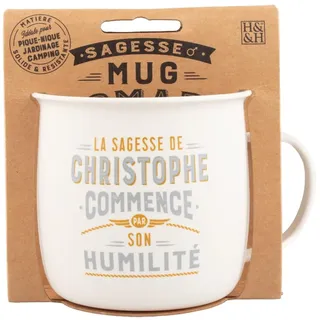 Mug Nomade - Christophorus Personalisierte Tee- und Kaffeetasse – Geschenk für Herren