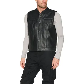 Bikers Gear Australia The Revolver Motorcyle Lederweste Sons of Anarchy Style Biker Ärmellose Weste