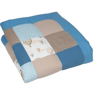 ULLENBOOM personalisierbare Krabbeldecke für Baby 120x120 cm - Dick & weich | Perfekt als Geschenk, Außenmaterial: 100% Baumwolle, OEKO-TEX zertifiziert, Made in EU, Schadstoffgeprüft, waschbar