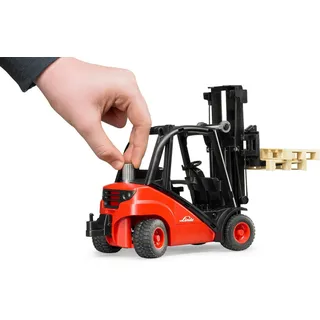 Bruder Linde Gabelstapler H30D mit 2 Paletten