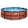 Wood Pools Ø 488 cm inkl. Filterpumpe, Poolleiter, Reparaturset