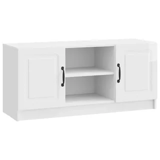 vidaXL TV-Schränk Hochglanz Weiß 102 x 34,5 x 47 cm Holzwerkstoff - Weiß