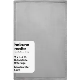 Hakuna Matte Wolkenweiche Spielmatte Baby 200x150x2,5cm, grau, Tatami Matte | Teppich für Kinderzimmer mit hochwertigem Hochdichter Polyurethan – Krabbelmatte Baby mit Rutschfester Unterseite