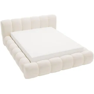 Graingold Polsterbett Doria 180x200 Cremige , Creme , Textil , 180x200 cm , Schlafzimmer, Betten, Polsterbetten