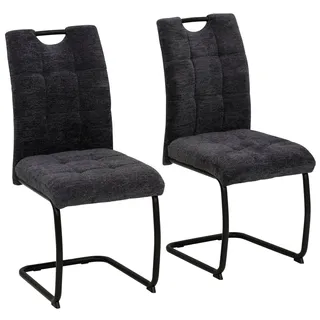 Hela LEONA Esszimmerstuhl Polyester grau 2er Set